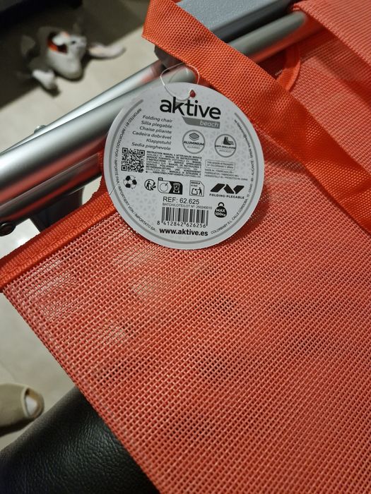 Active krzesło turystyczne ogrodowe  koral