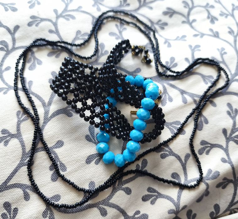 Zestaw : piękny choker+ naszyjnik + bransoletka