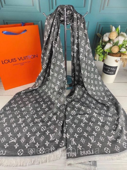 Палантин шарф платок Louis Vuitton Луи Витон жіночий шарф хустка