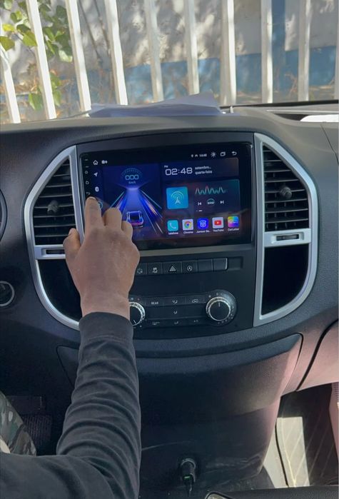 Rádio Android 14 com GPS Mercedes Vito 3 (Artigo Novo)