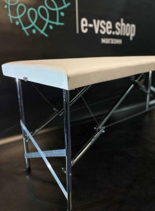 Набір Старт білий: кушетка тверда + етажерка + стілець