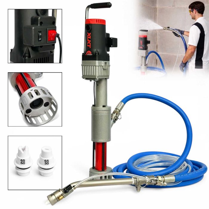 Професійний шнековий штукатурний насос Profinstrument DF-100 ( 2,2 кВт, 15 л/хв, 3500 PSI)