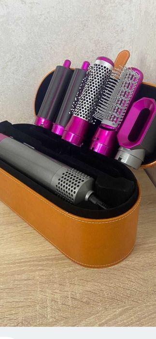 Фен стайлер 5 в 1 в подарунковій коробці HAIR BRUSH щітка з насадками