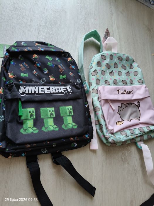 Plecak Minecraft mini plecak Pusheen mini nowy