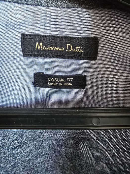 Polo Massimo Dutti, cor Azul, algodão, tamanho S, em bom estado