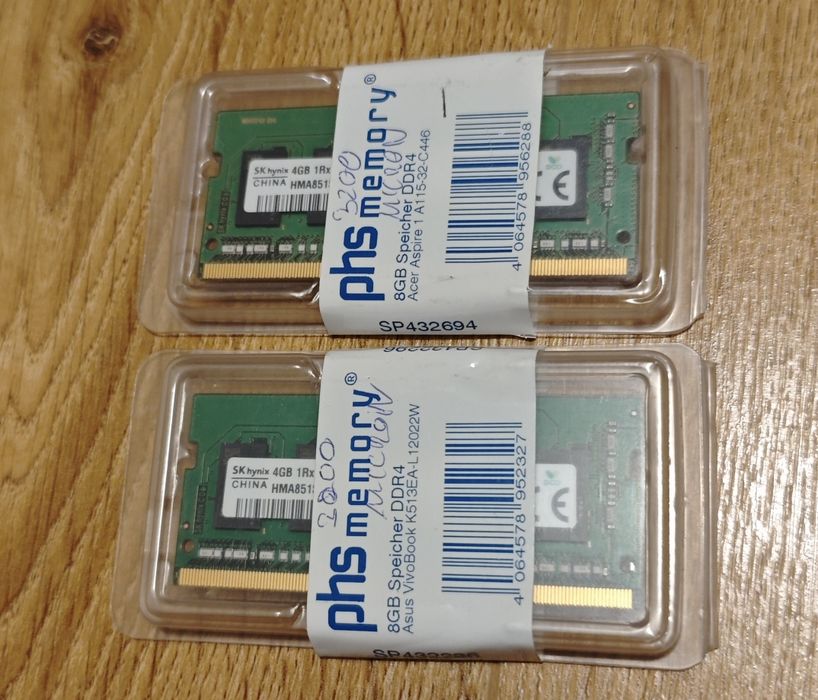 Kości pam. DDR4 8Gb (2x4Gb)