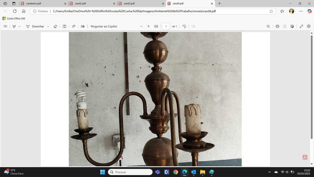 Conjunto de Candeeiros