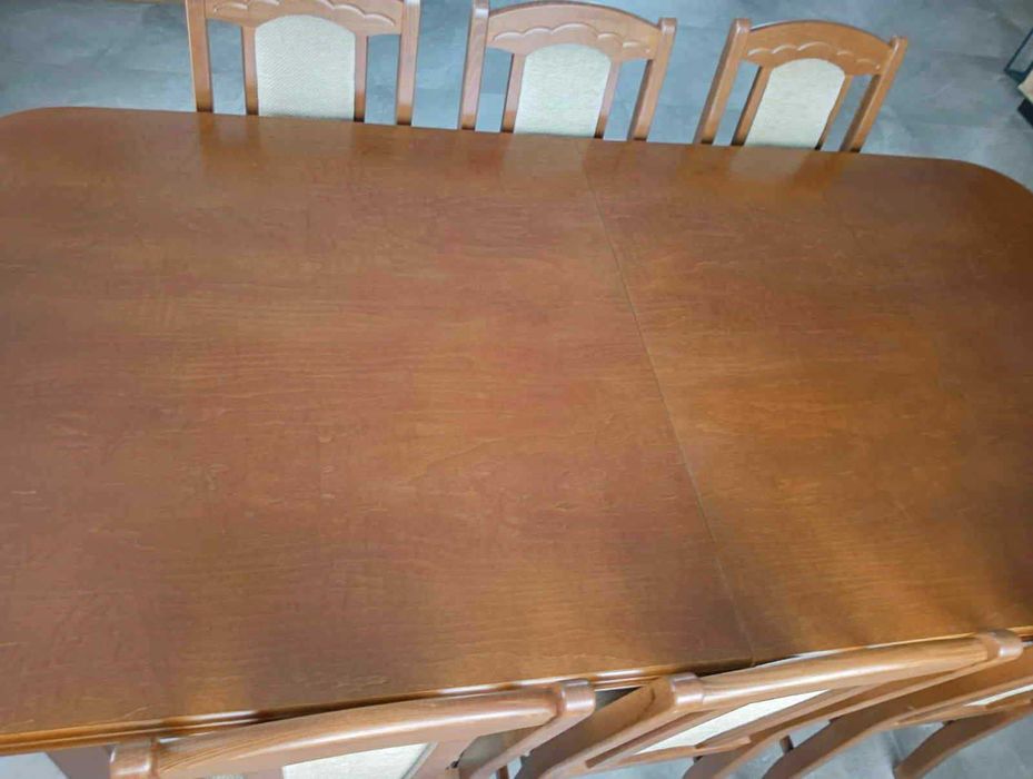 Stół 2m + 2 x 0.5m + 10 krzeseł