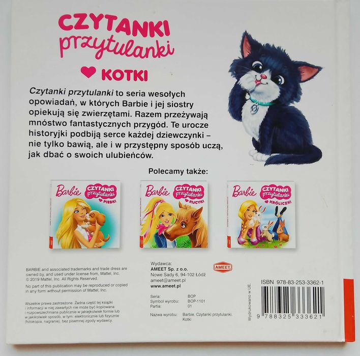 Barbie Czytanki przytulanki Kotki