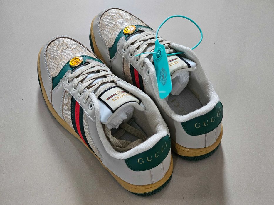 buty damskie Gucci Distressed Screener Sneakers