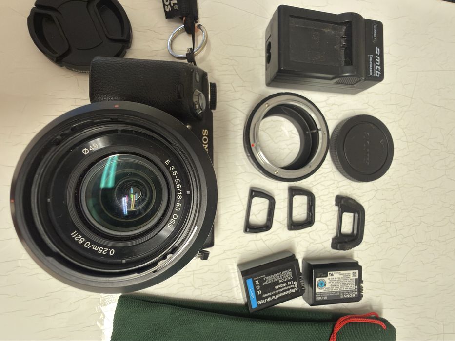 Sony NEX-6, com objetiva