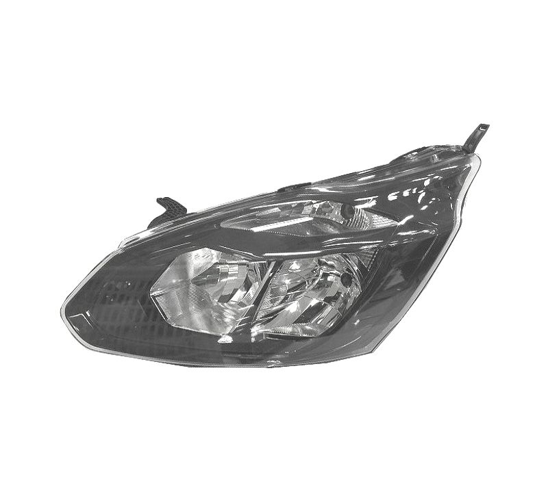 FAROL ESQ FORD TRANSIT CUSTOM 13-19 PRETO