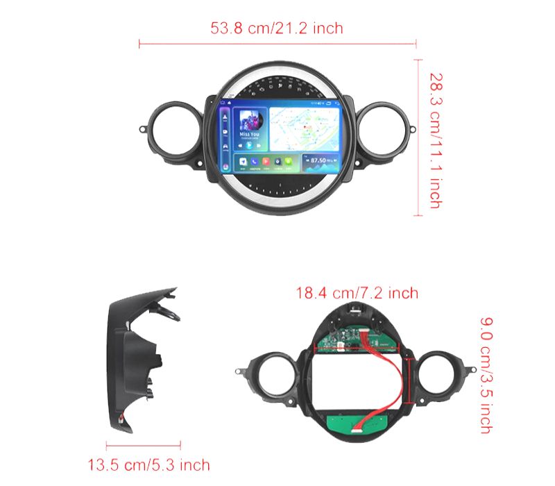 RÁDIO GPS ANDROID 13 MINI COOPER 06-13