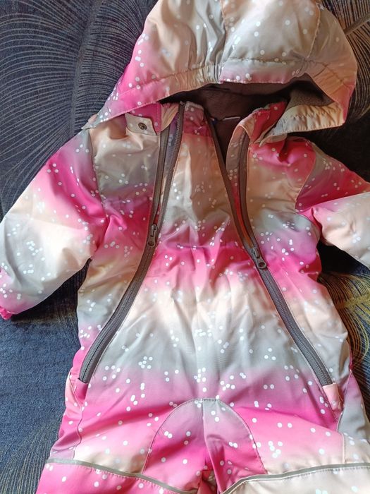 Kombinezon niemowlęcy z polarem ciepły 62/68