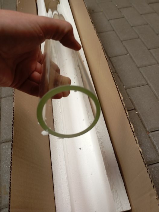 Rura szklana borokrzemowa fi60 destylator  kolumna latarka wziernik piec rakietowy