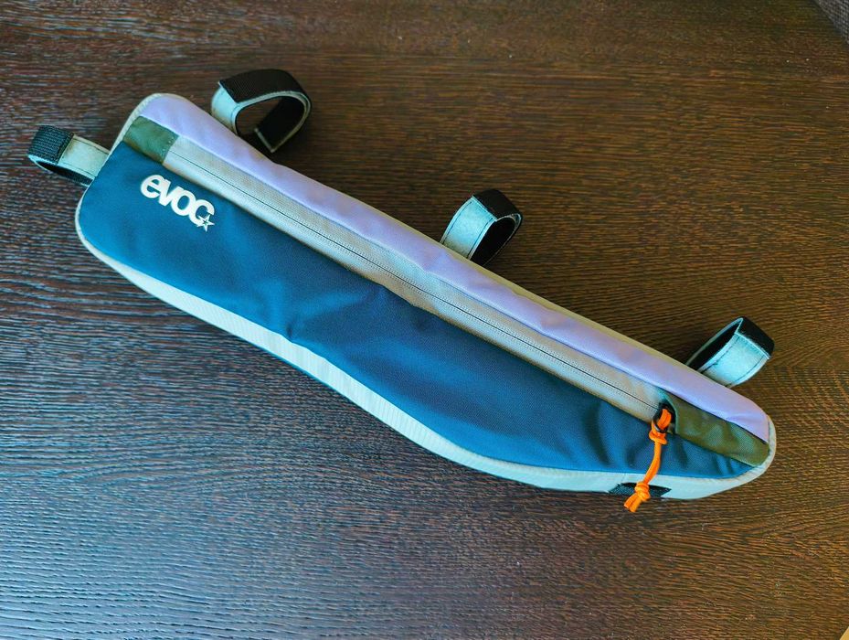 Torba rowerowa pod ramę EVOC Frame Pack granatowy-szary-fioletowy / Długość 47 cm, pojemność: 2 L NOWA