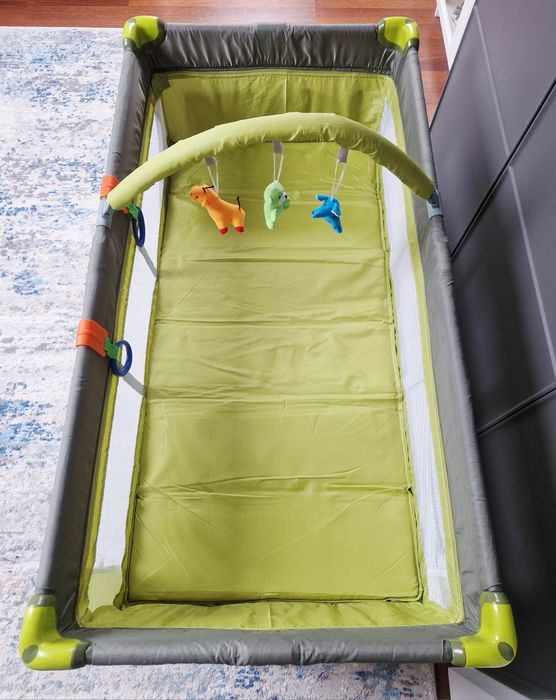 Łóżeczko turystyczne Baby Design 120x60 dwa poziomy stan bdb