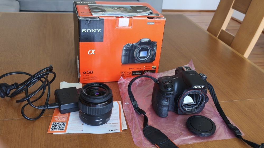 Lustrzanka Sony Alfa 58 stan bardzo dobry