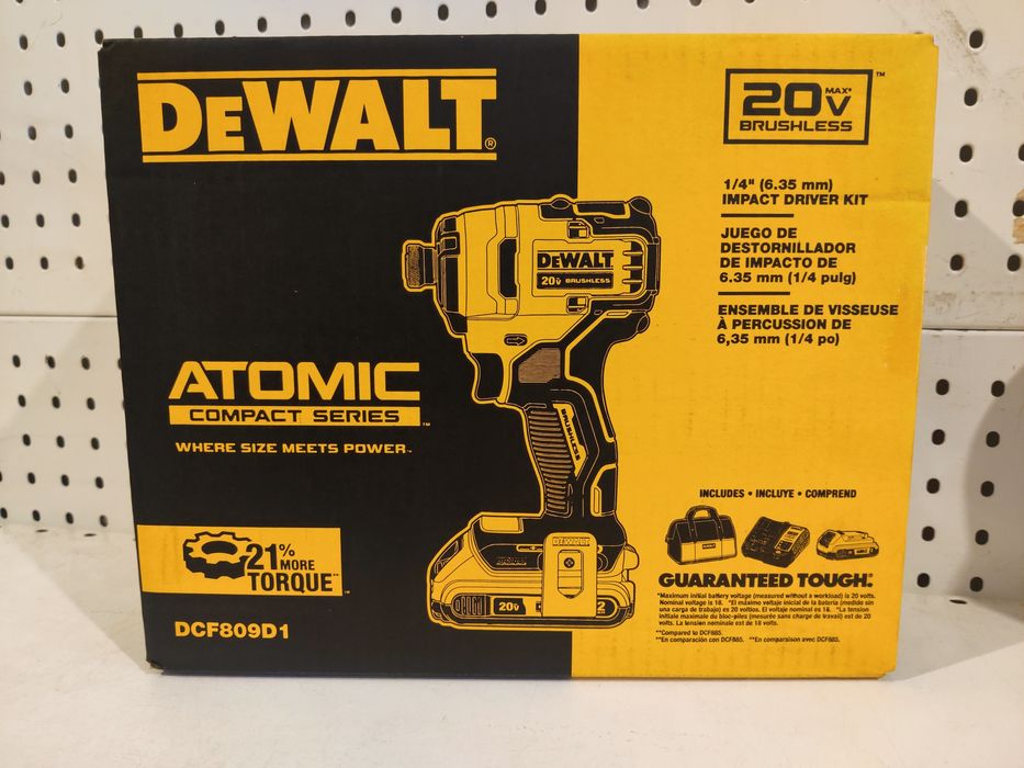 DeWalt DCF809D1 Atomic шуруповерт гайковерт 185Нм 2Ah Оригінал США