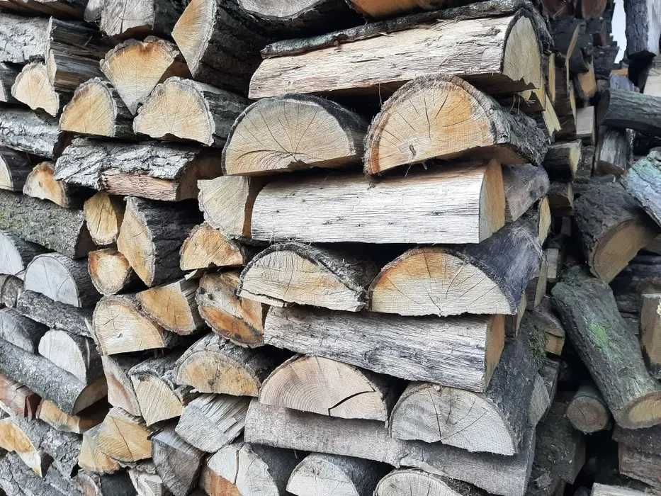 Drewno kominkowe/opałowe, cięte i łupane, sezonowane