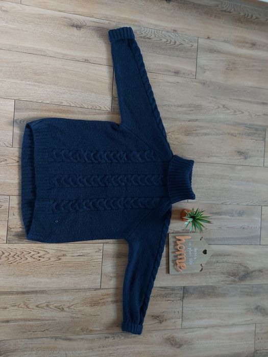 Sweter Golf Kari Traa wełna wool gruby sweter