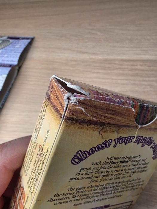 Harry Potter Trading Card Game 2001 - pudełko i dodatki po starterze