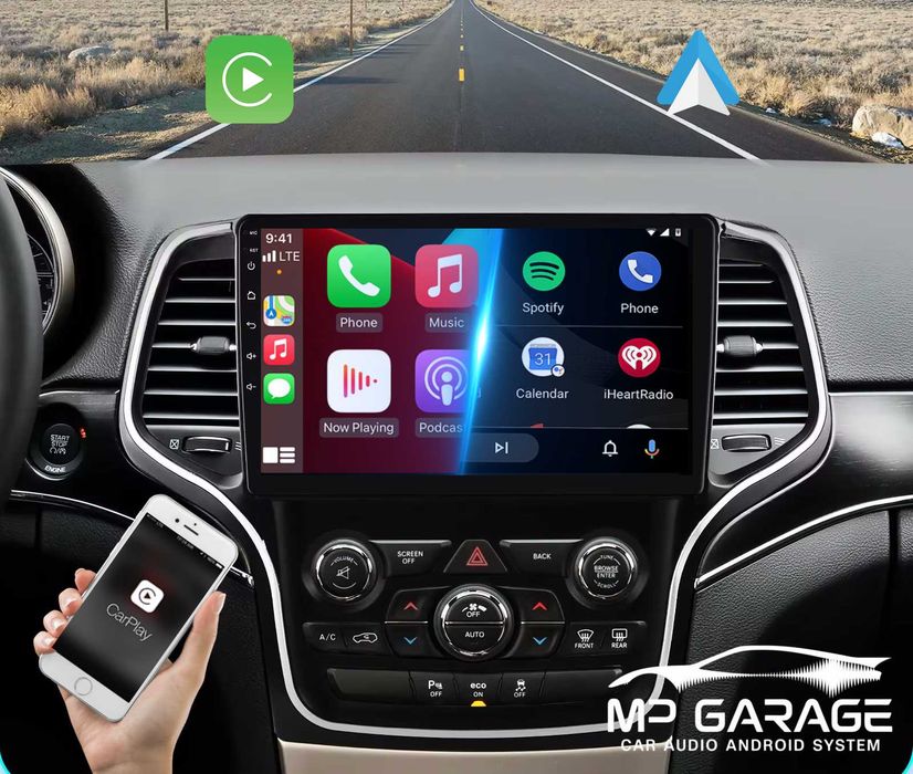 Radio Android Jeep Grand Cherokee WK2 4G Qled+ CP/AA Nawigacja Montaż