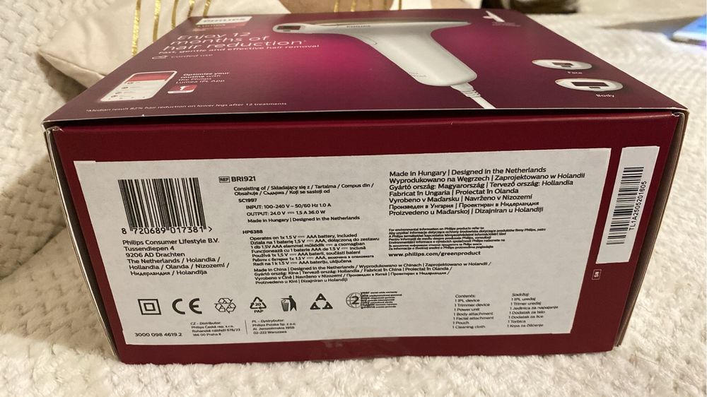 NOWY Depilator PHILIPS Lumea IPL BRI921/00 + Trymer z gwarancją