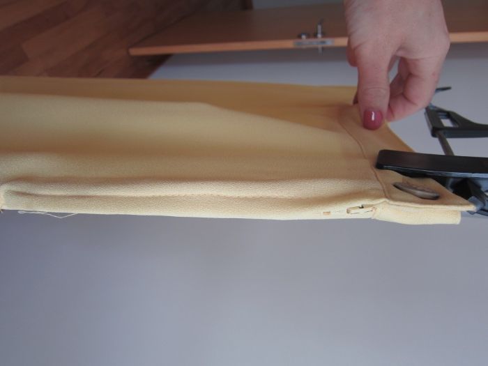 Women's Classic Yellow Pants with Zipper and Button Closure on the Side64552694558978124