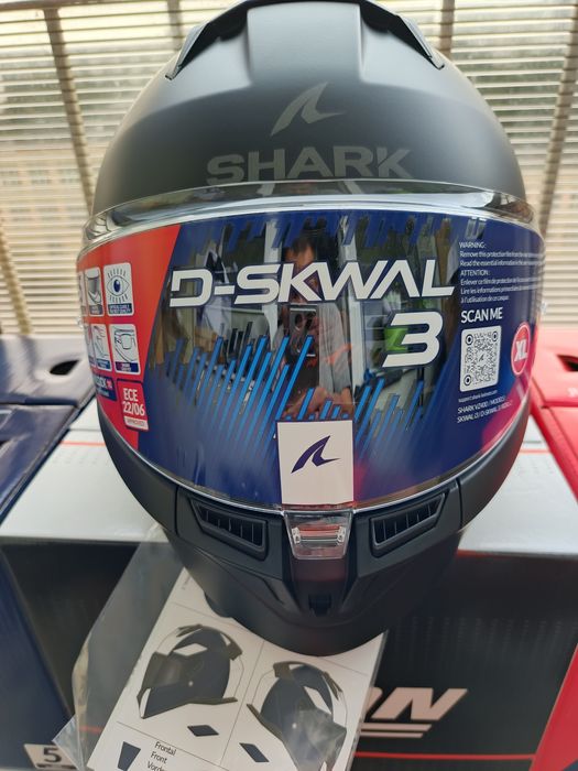 Kask motocyklowy Shark d-skwal 3 Blank Mat.