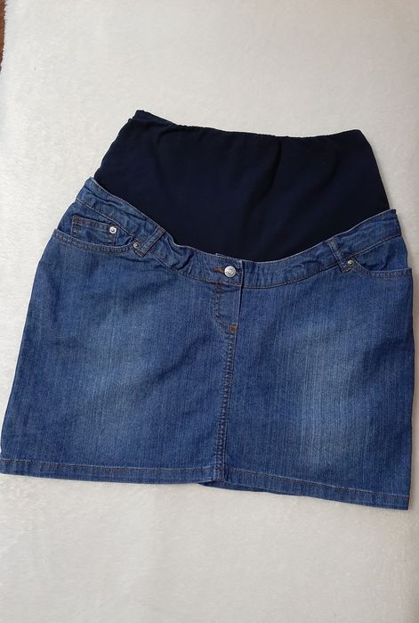 Юбка джинсова для вагітних, спідниця розмір 46-48, L