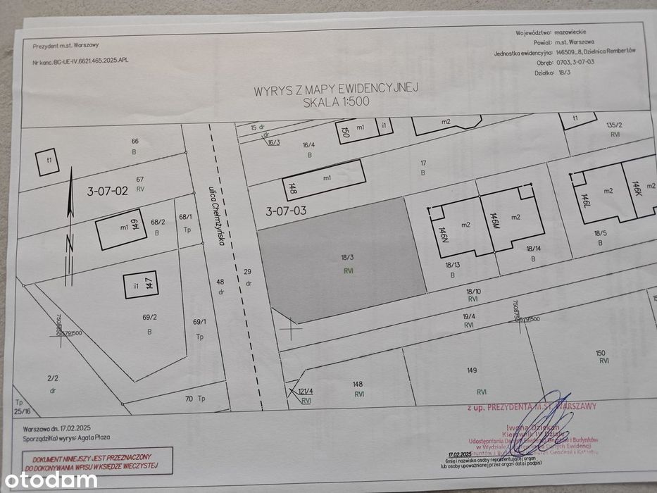 Działka budowlano-inwestycyjna 743m2 Warszawa