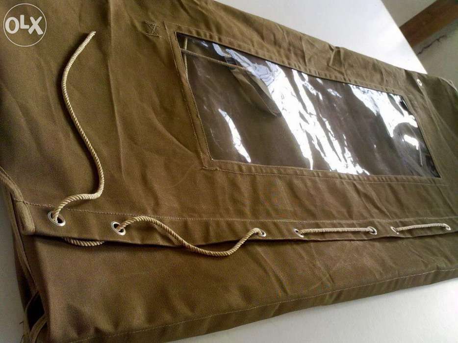 Capota de lona para land rover série 88 ou 109