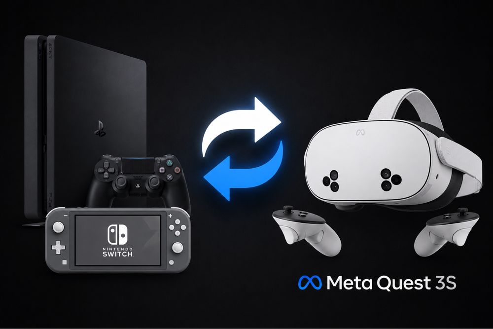 TROCO PS4 SLIM 500GB E NINTENDO POR META QUEST 3/s ou iphone 13 pra cima ou ps5