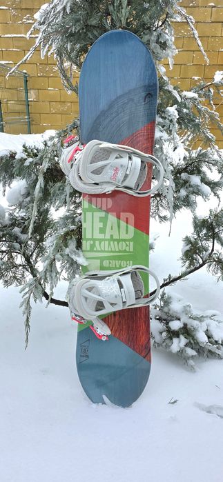 Сноуборд HEAD ROWDY JR 118, з кріпленнями та чохлом.