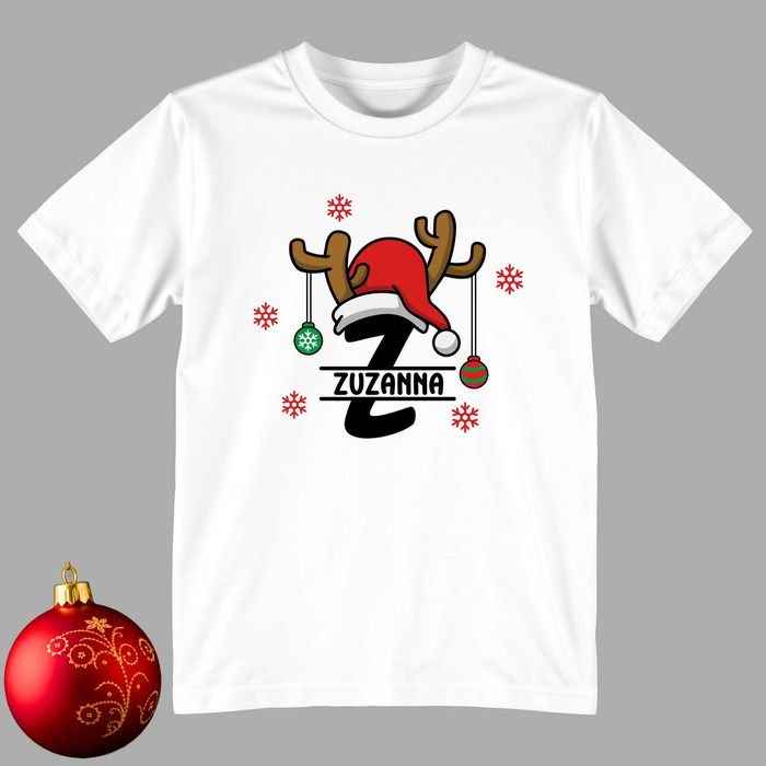 koszulka świąteczna t-shirt dla dziecka dziewczynki prezent Mikołaj