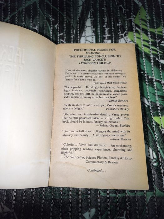 Jack Vance-Madouc/English/Only U.S.A edition from 90's in Poland