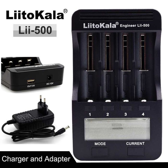 Зарядное устройство LiitoKala Lii-100c. Lii500 для 18650