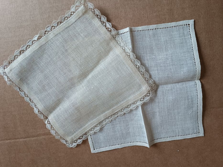 Serwetki lniane beżowe