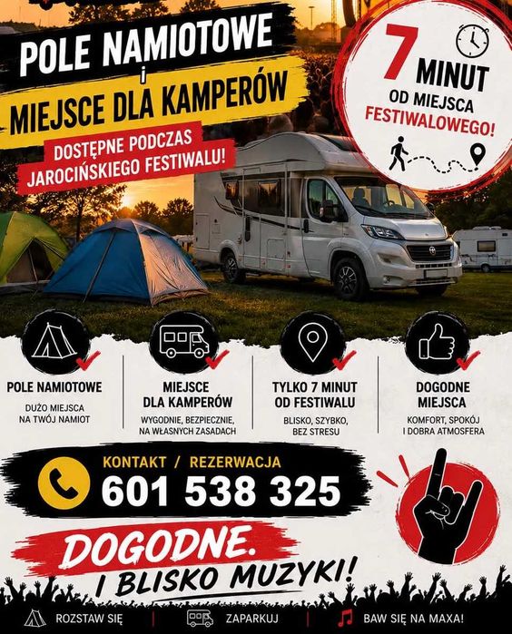pole namiotowe Jarocin Festiwal