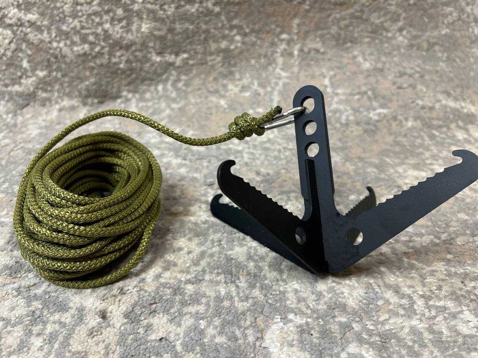 Кішка саперна з паракордом 10м та карабіном - набір для розмінування.