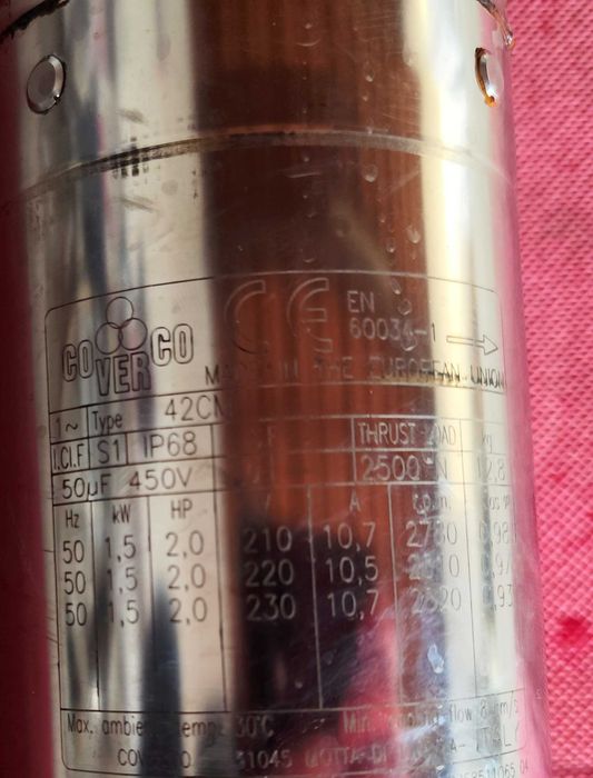 Bomba JOVAL Monofásica p/ FURO 80 m + Quadro Proteção