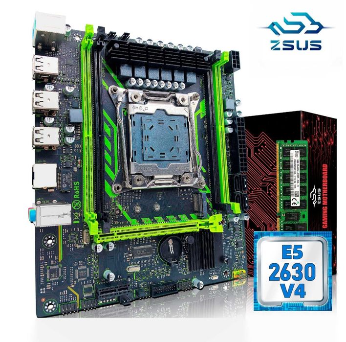 Комплект ZSUS X99 Xeon E5 2630v4 DDR4