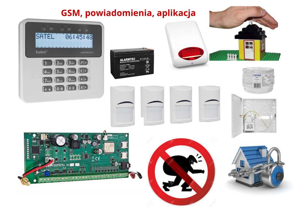 System alarmowy, Perfecta Satel, aplikacja, powiadomienia, kompletny