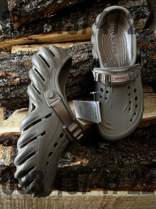 Чоловічі Крокси сабо Crocs Echo Clog Atmosphere/Khaki/Bone Crocs Крокси