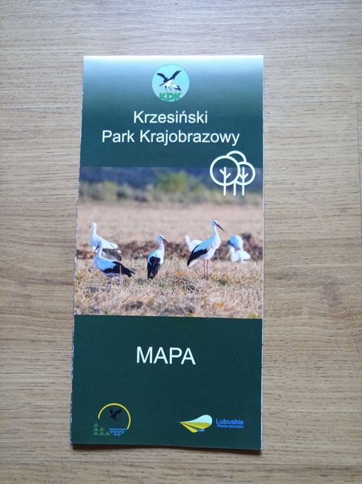 Mapa Krzesiński Park Krajobrazowy Kempingi Szlaki piesze i rowerowe