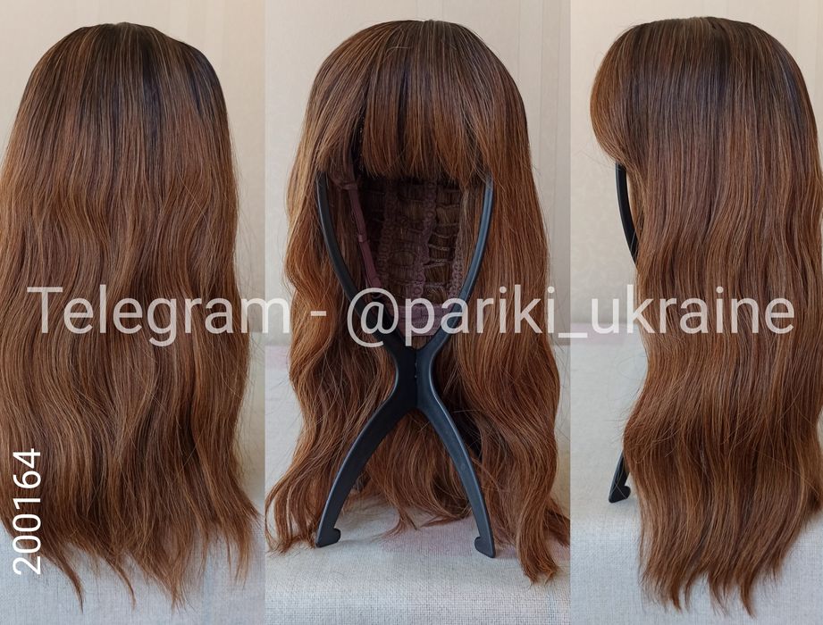 Коротка нова перука, каре, з чолкою, термостійка, парик