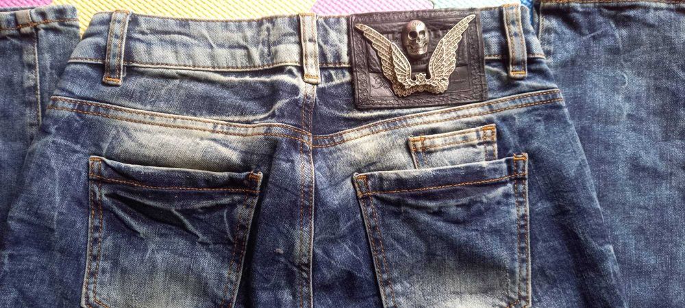 Jeansy skinny czaszki - 27