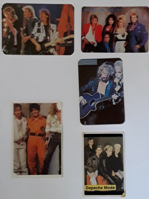 Calendários de bolso música: bandas / grupos anos 80