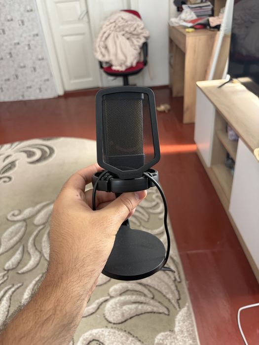 Мікрофон До компютера дротовий fifine Q6 Usb Black